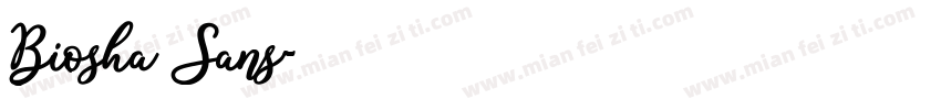 Biosha Sans字体转换